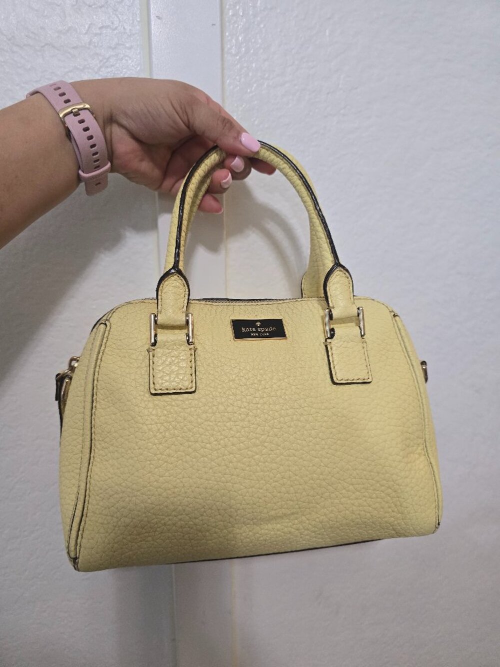 Kate Spade Small Pippa in lemon souffle